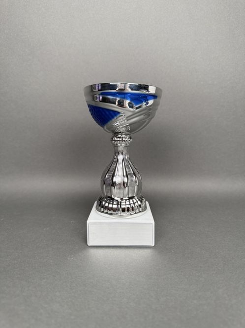 Huvudbild Pokal David, Silver-Blå, 175mm, Diameter 90mm