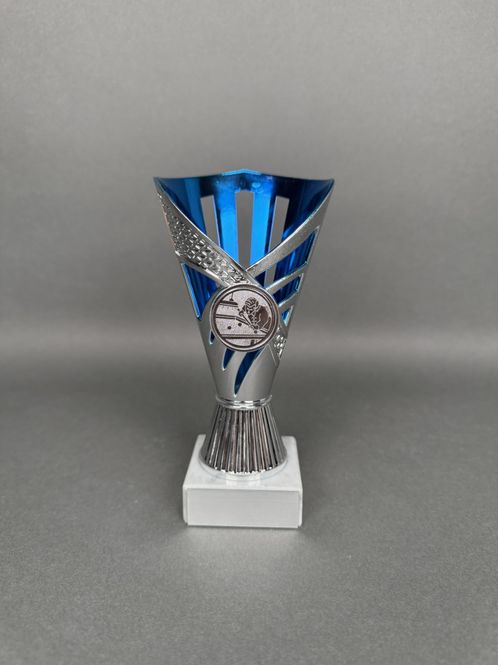 Huvudbild Trofé Petteri, Silver-Blå, 160mm